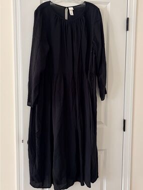 H&M Black Semi-Sheer Dress